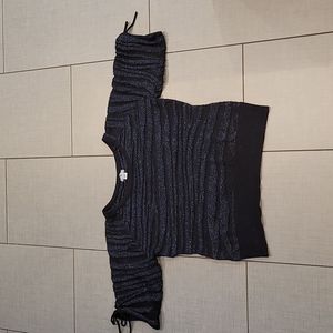 Worthington Black Glitter Sweater Large